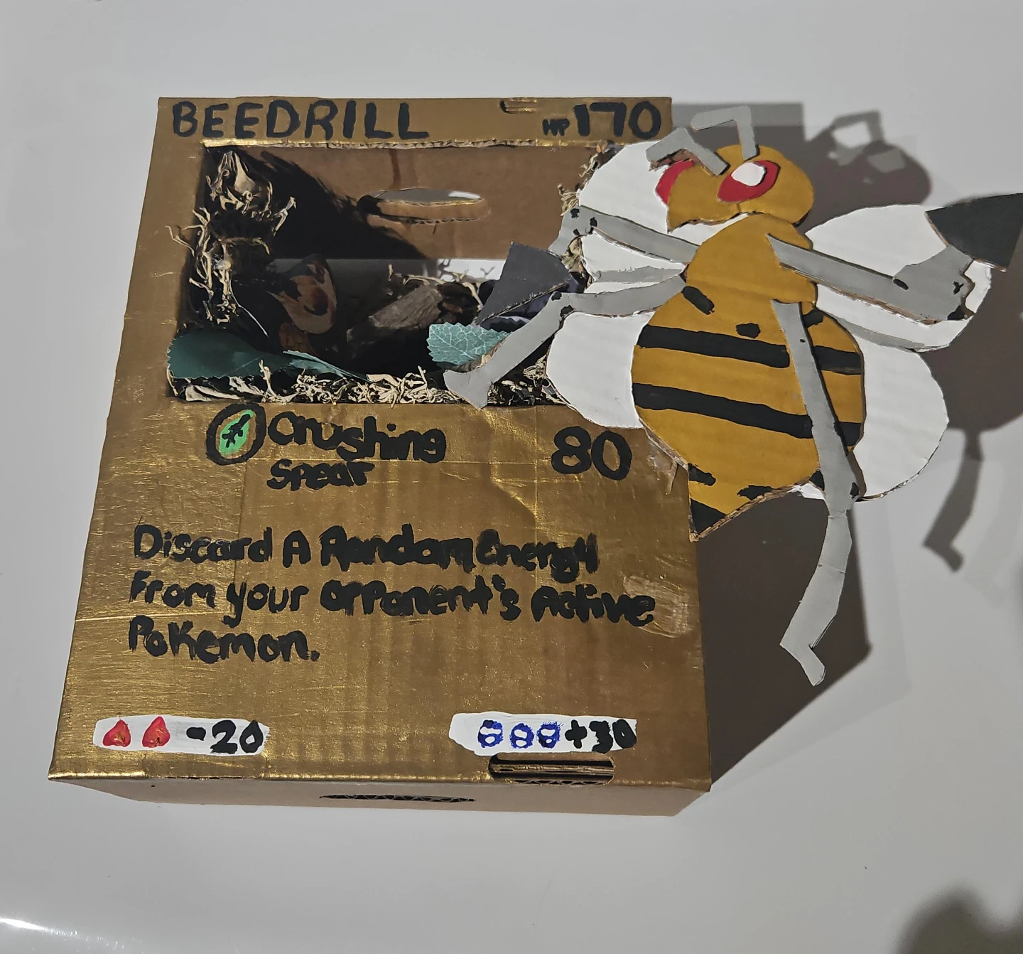 ​💥 Custom 3D Hand-Crafted "Shadowbox" Pokémon Cards - photo 2