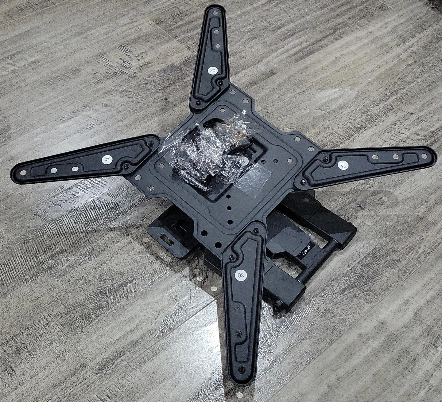 Black Full Motion TV Wall Mount Bracket