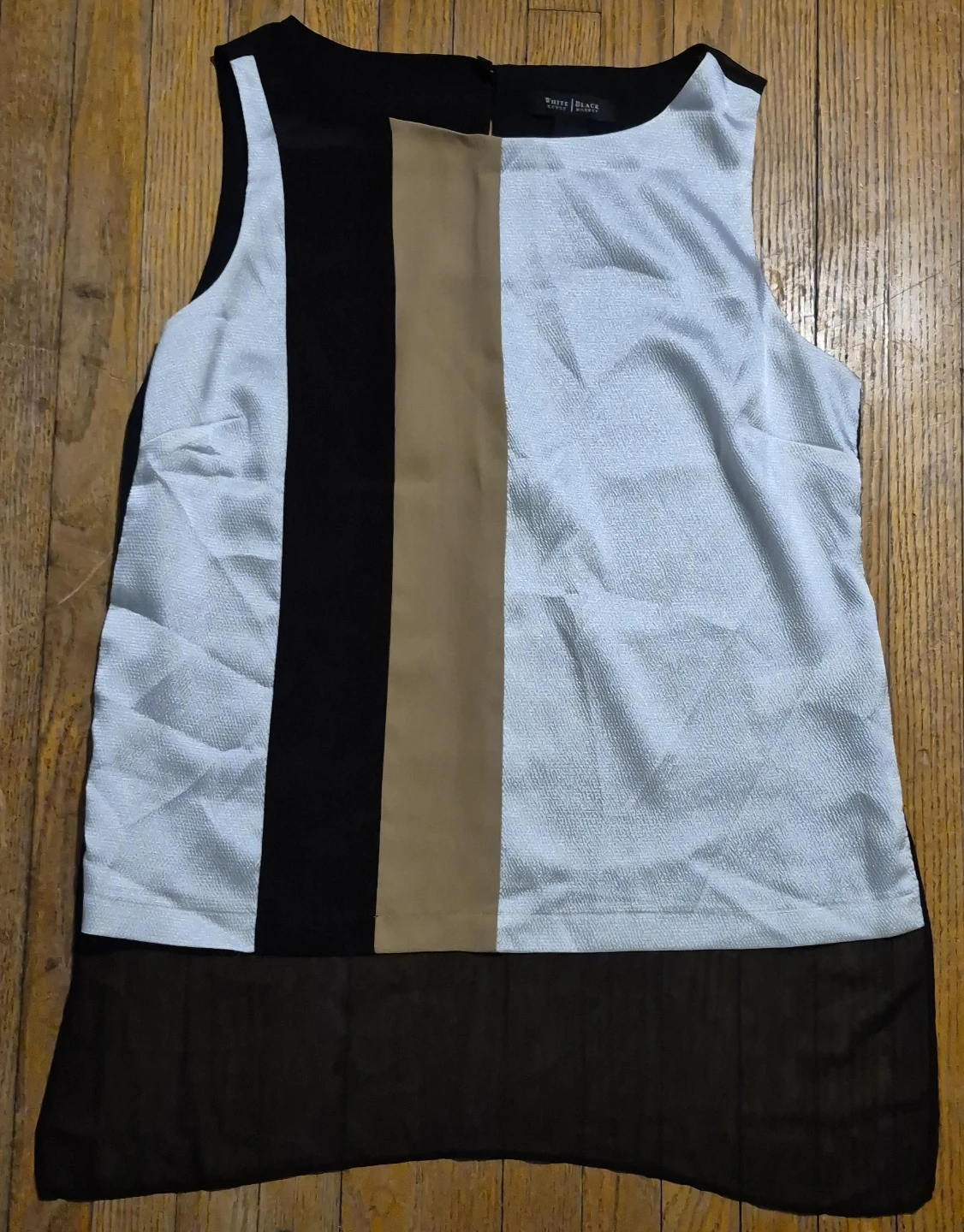 White House Black Market Sleeveless Colorblock Top XS