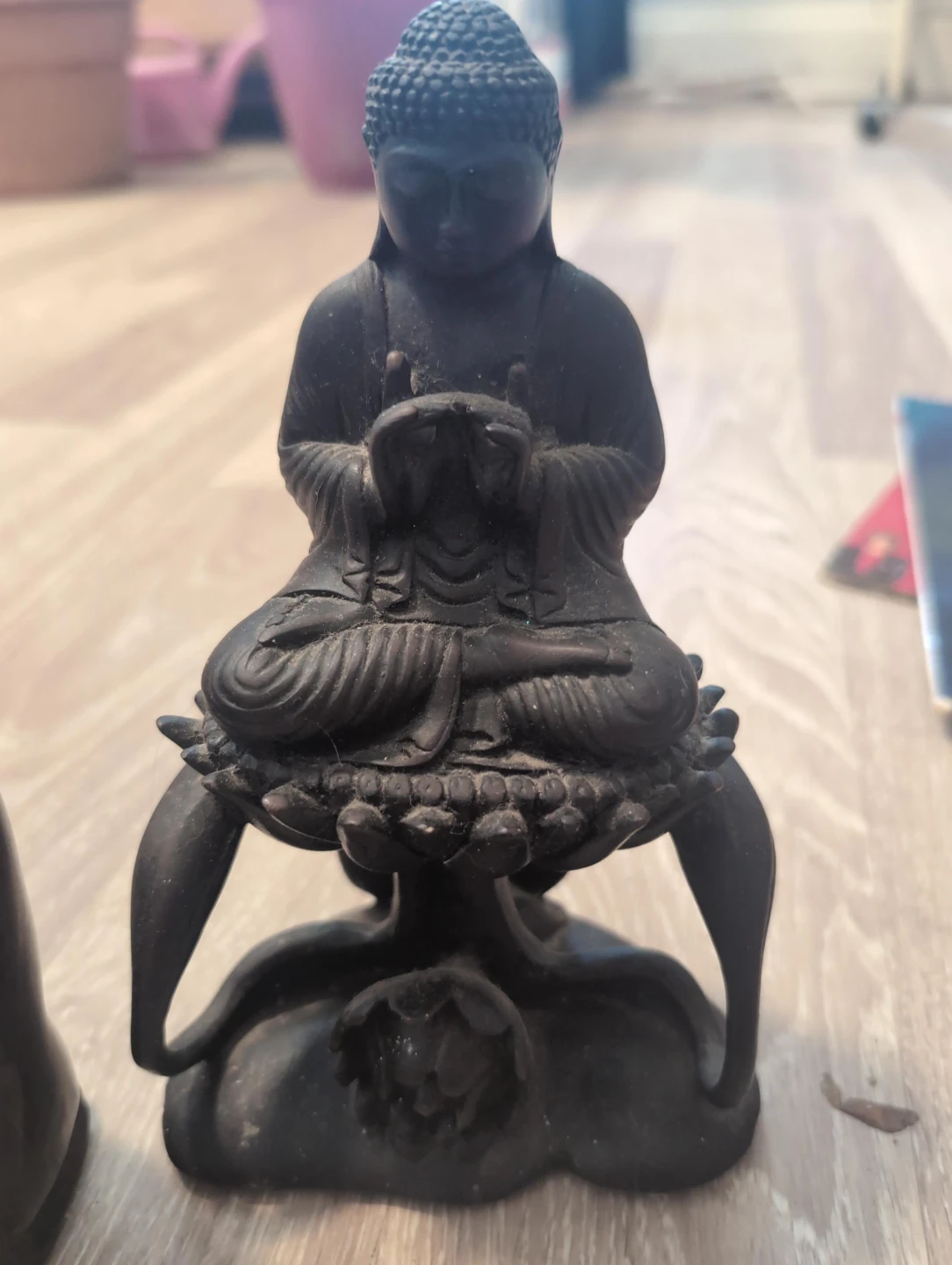 Small Black Buddha Figurine