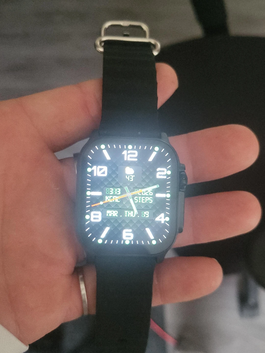 Smartwatch with Black Band