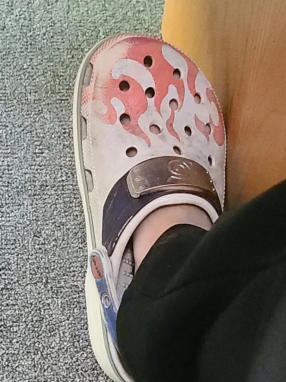 Crocs Naruto Flames Design Clogs