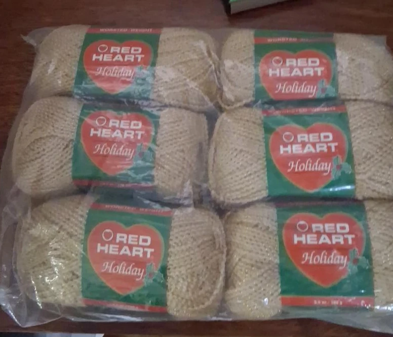 Red Heart Holiday Yarn - 6 Skeins