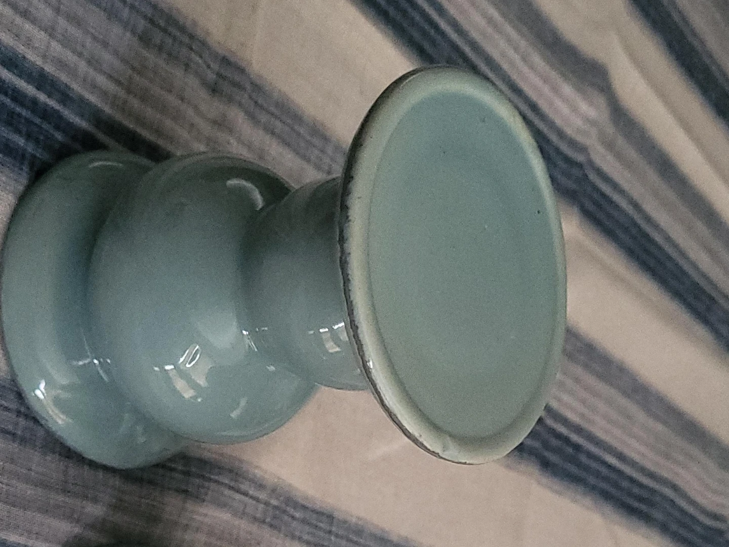 Pale Blue Ceramic Candle Holder