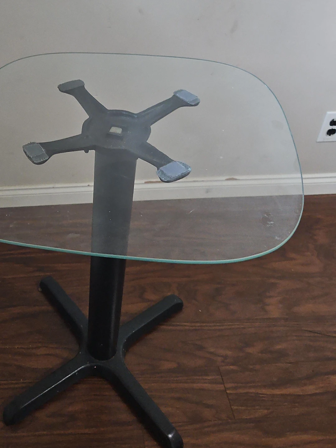 Glass Top Side Table