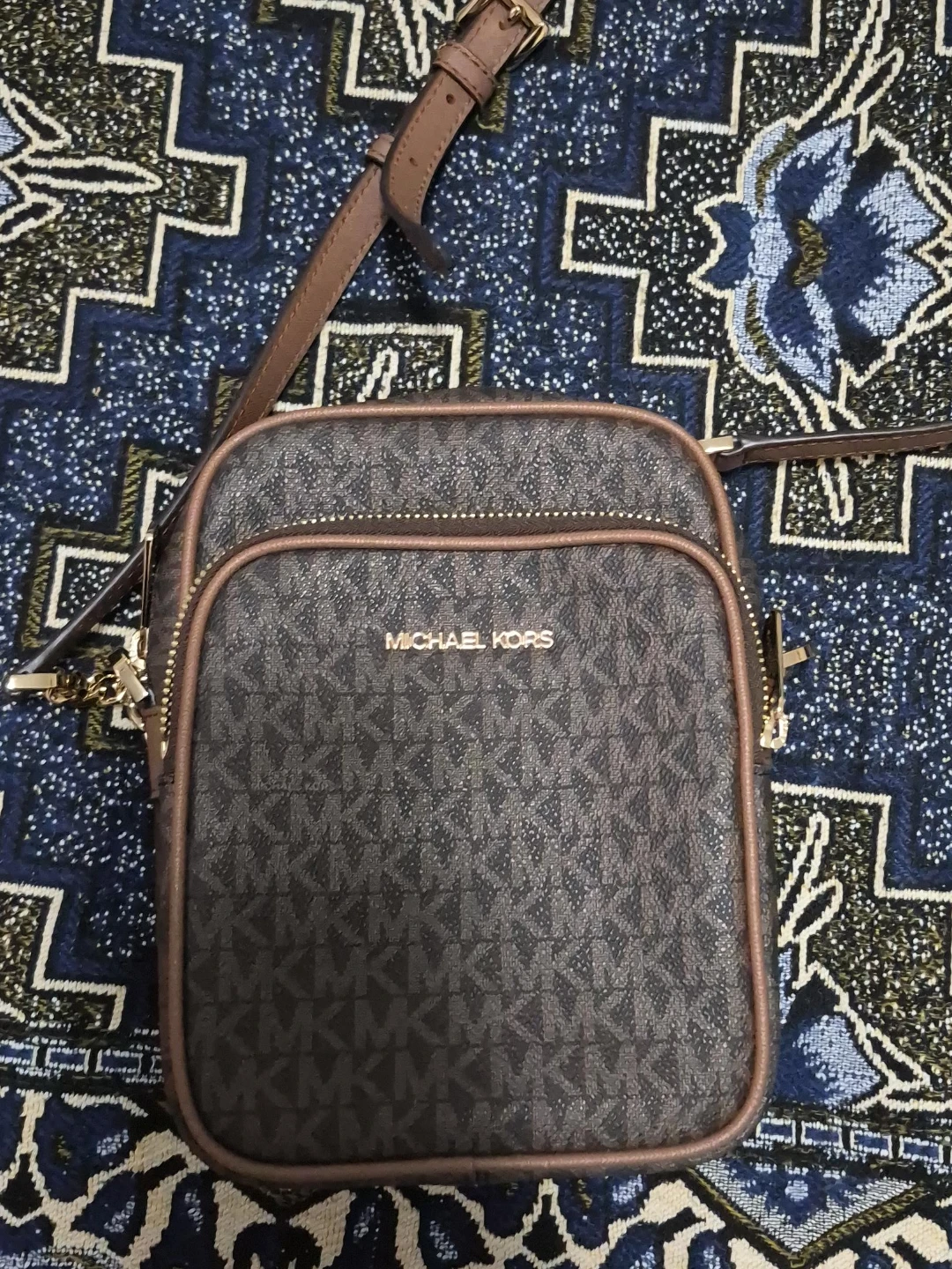 Michael Kors Monogram Crossbody Bag