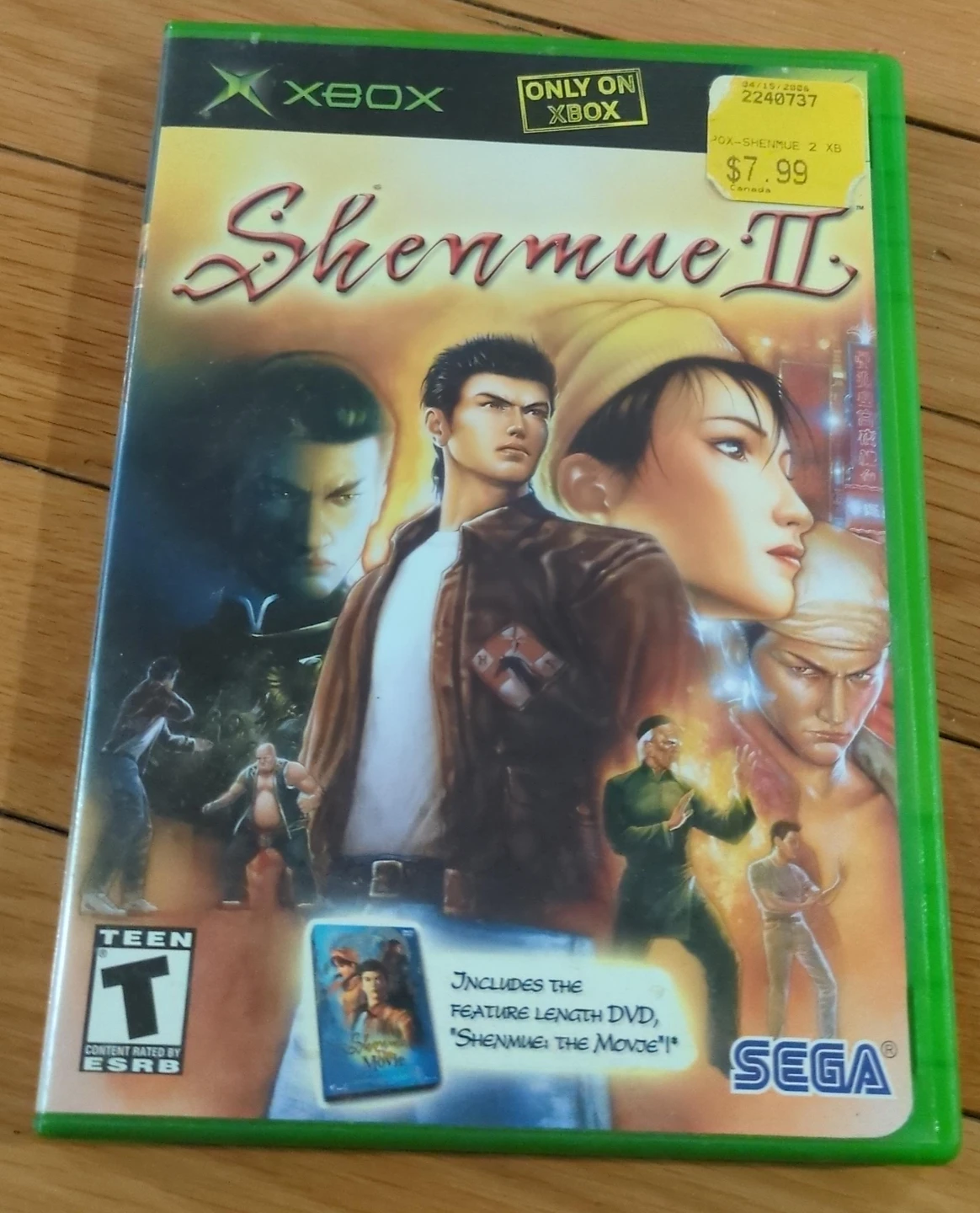 Xbox Shenmue II Video Game