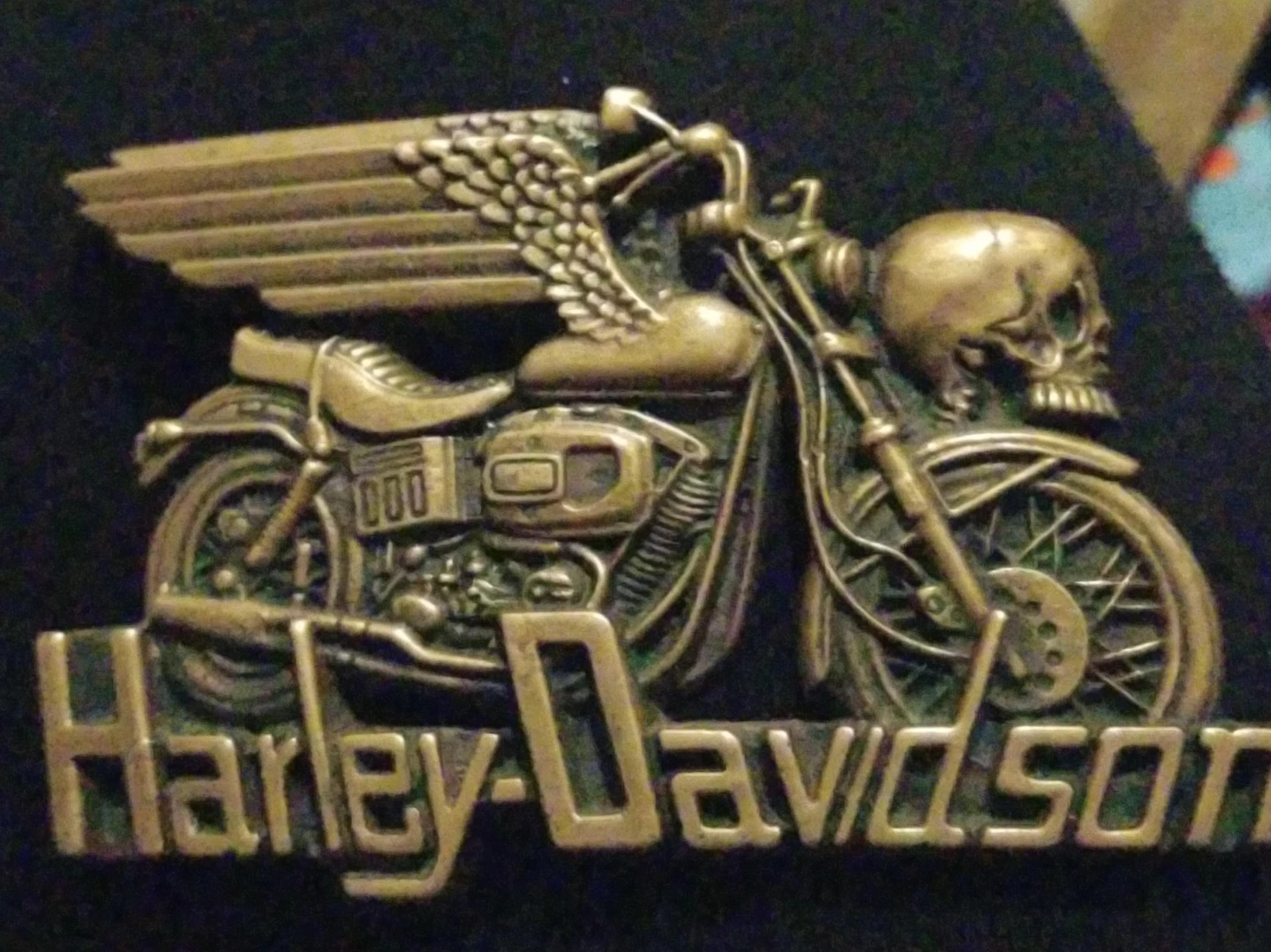 Harley-Davidson Solid Brass Belt Buckle - 1980 Baron Buckles