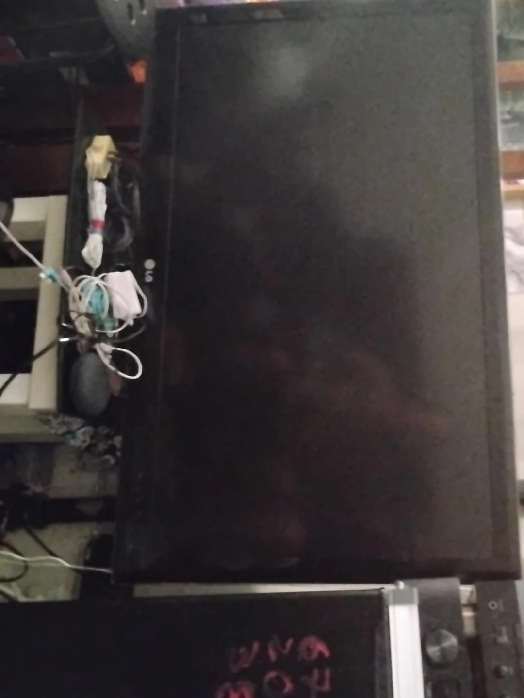 Black LG Television 55"