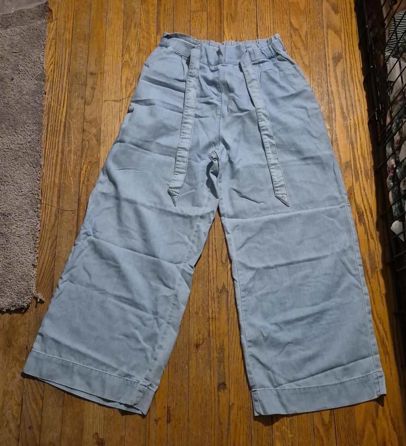 H&M Wide Leg Denim Pants Size 4