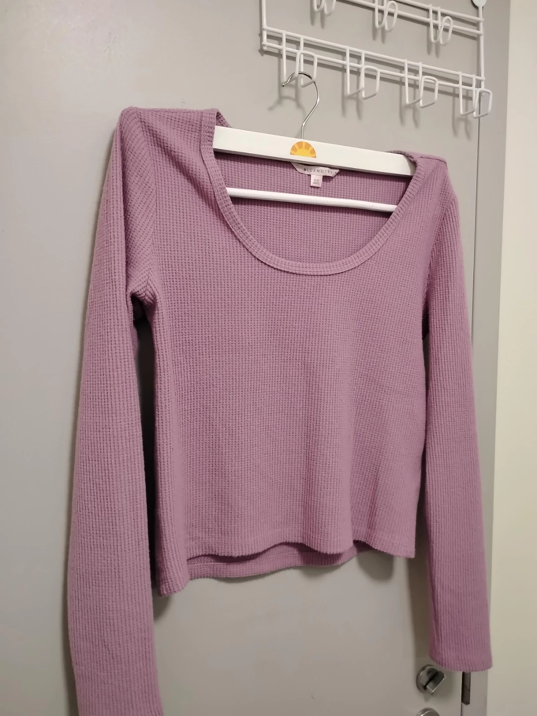 Blue Notes Waffle Knit Long Sleeve Shirt