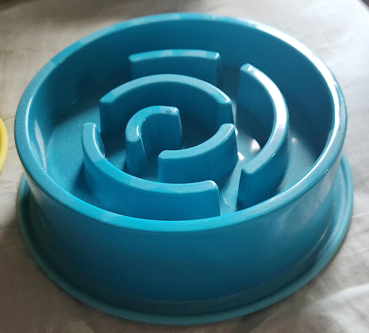 Blue Slow Feeder Pet Bowl