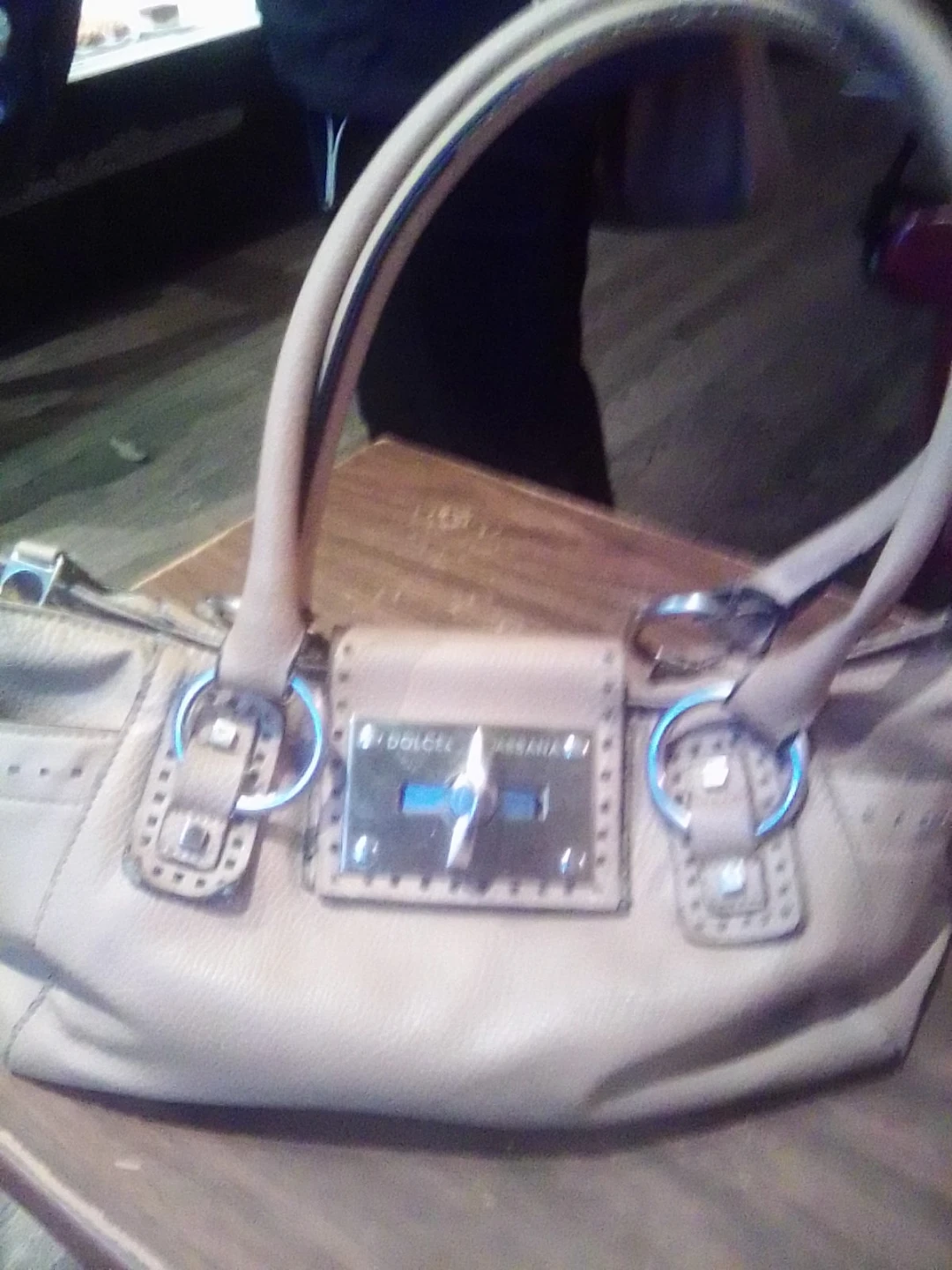 Dolce & Gabbana Light Pink Leather Shoulder Bag