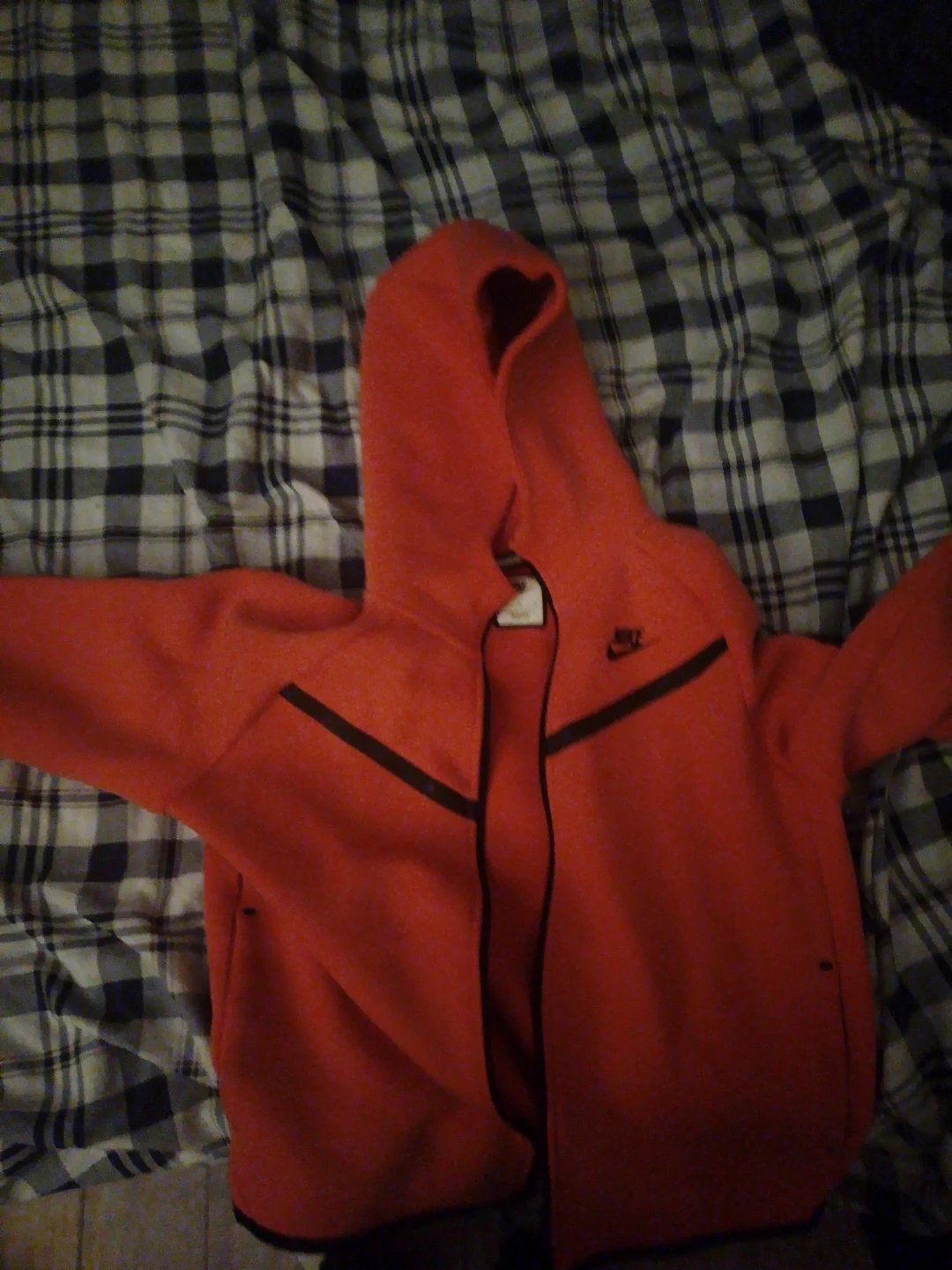 Nike Tech Fleece Full-Zip Hoodie Orange