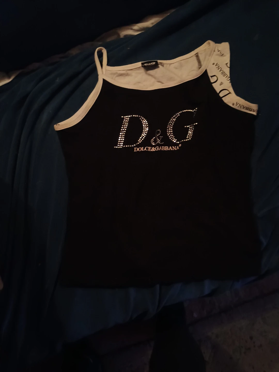 Dolce & Gabbana D&G Rhinestone Camisole Top