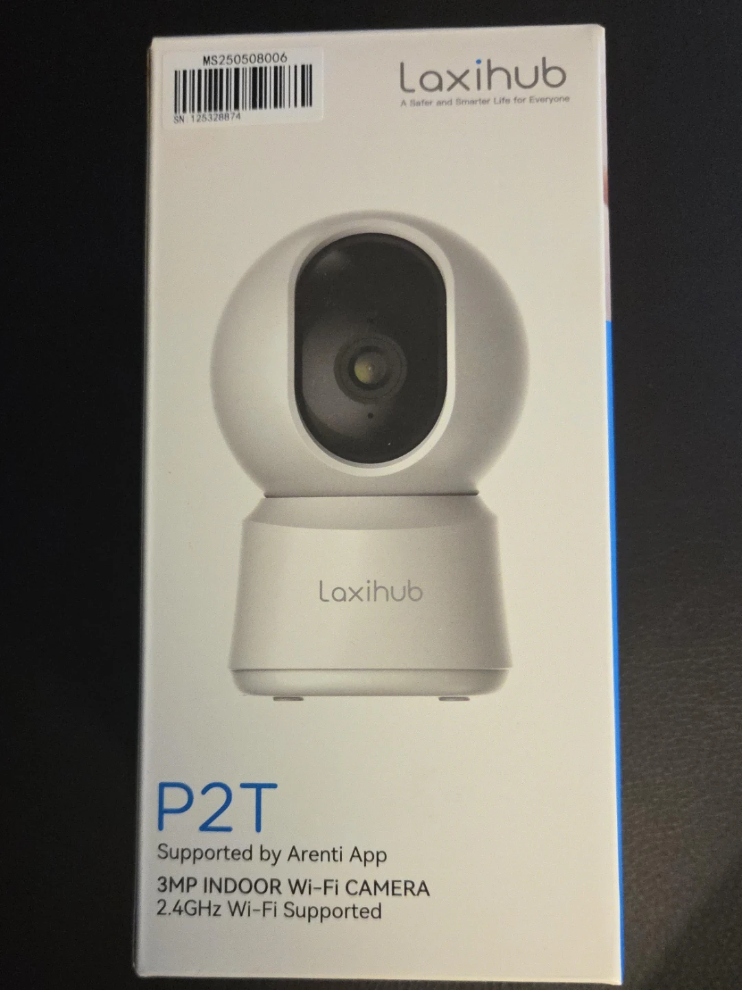 Laxihub 360° P2T 3MP Indoor Wi-Fi Camera