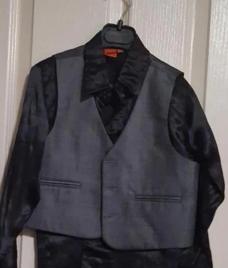 Boy's Dress Shirt, Vest, and Pants Set