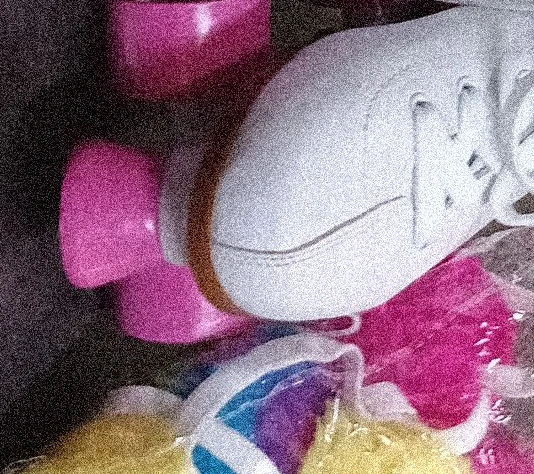 White Roller Skates with Pink Wheels