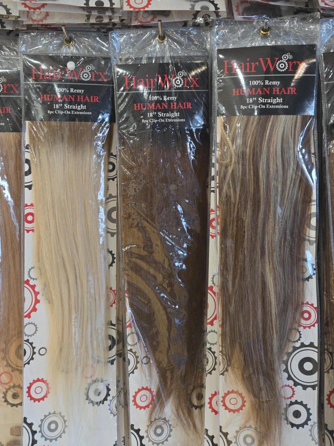 HairWorx 100% Remy Human Hair Clip-On Extensions