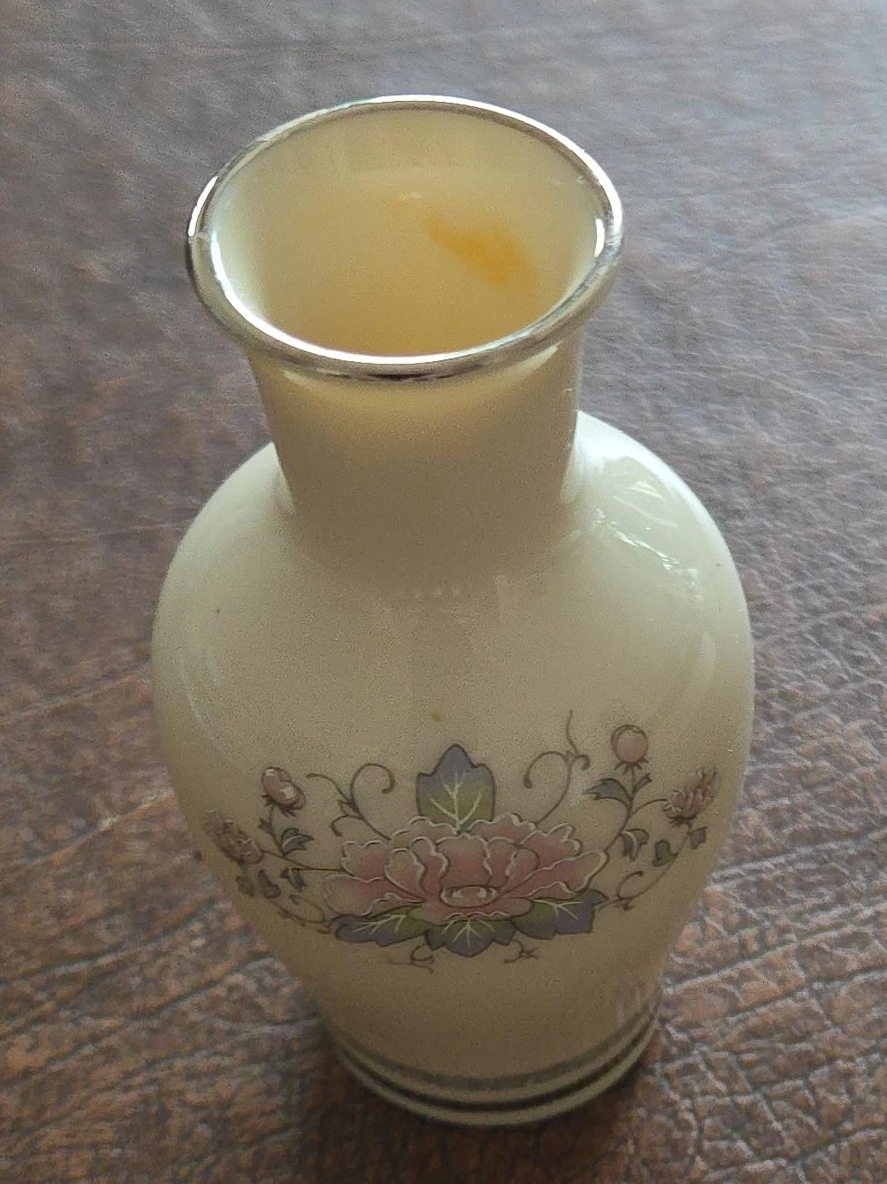 Small Decorative Vase with Floral Design