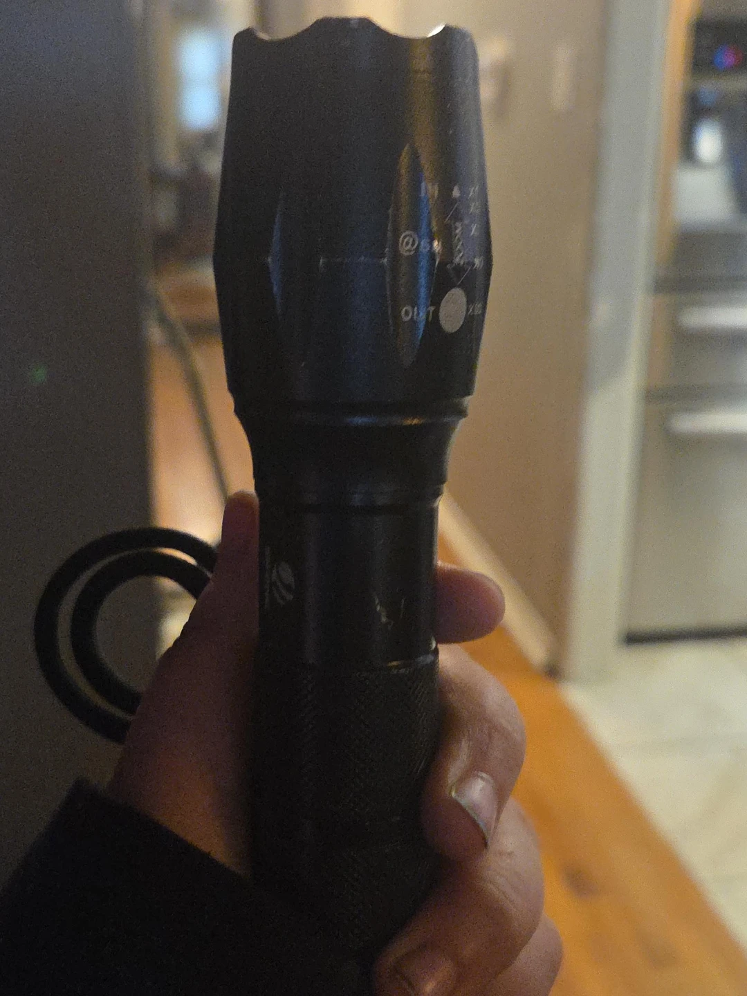 Black Aluminum Flashlight
