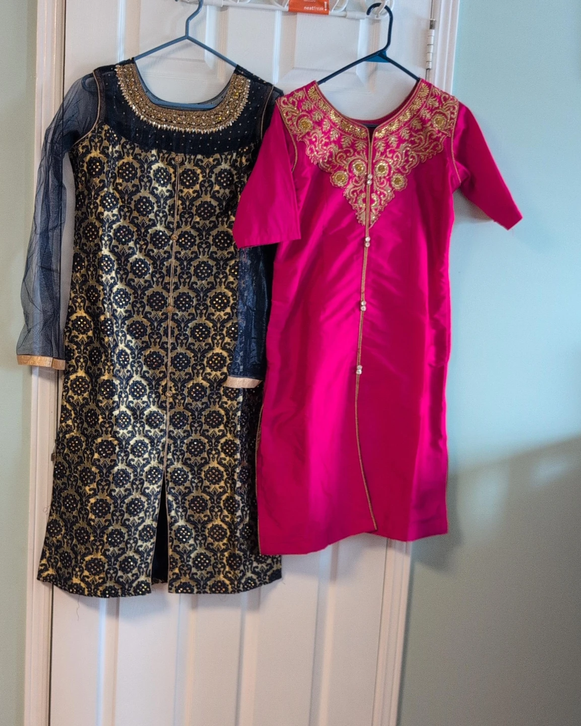 Indian Party Dresses - Black & Pink