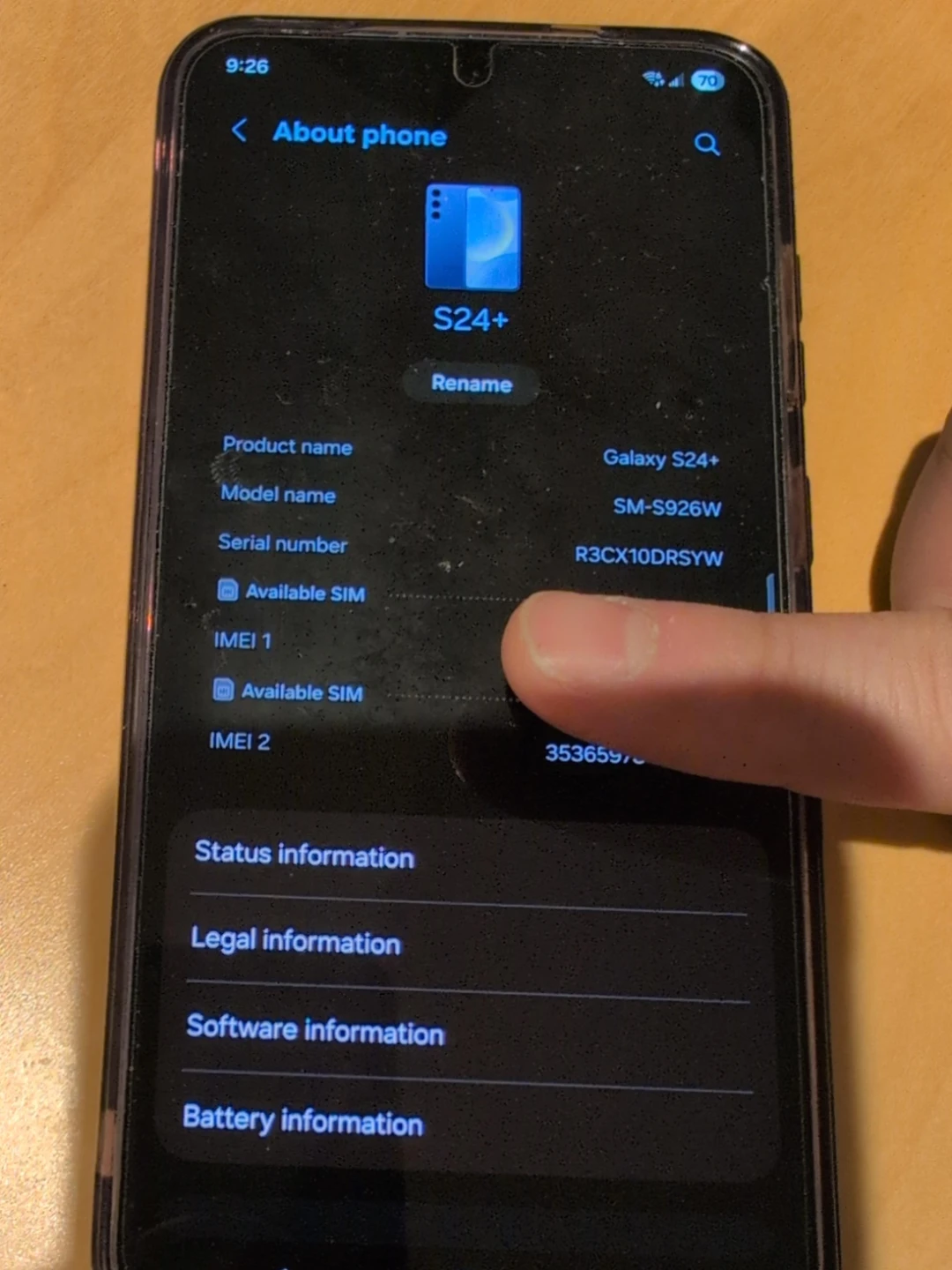 Samsung Galaxy S24+ Smartphone