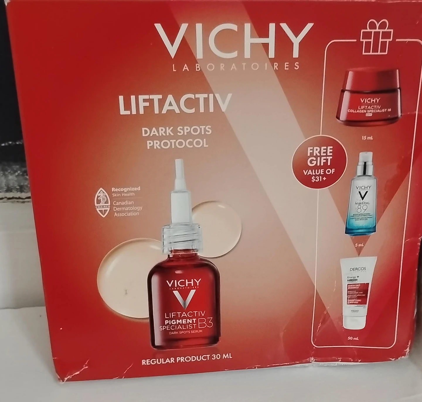 Vichy Liftactiv B3 Dark Spots Serum 30ml with Free Gifts