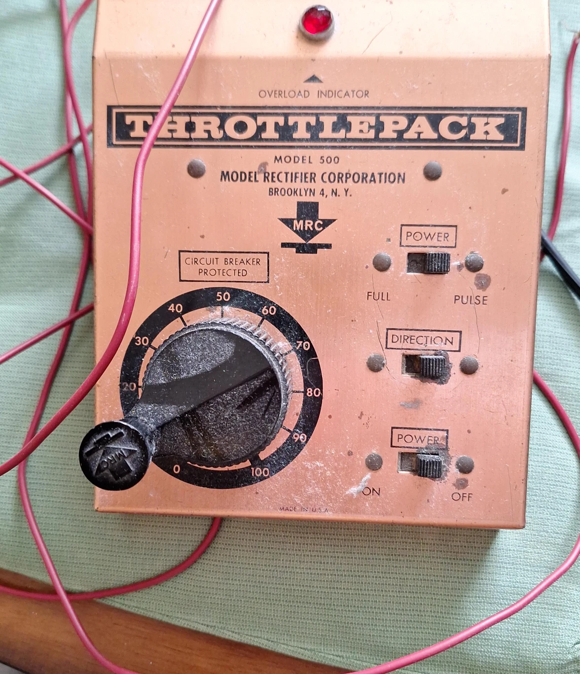 MRC ThrottlePack Model 500 Train Controller