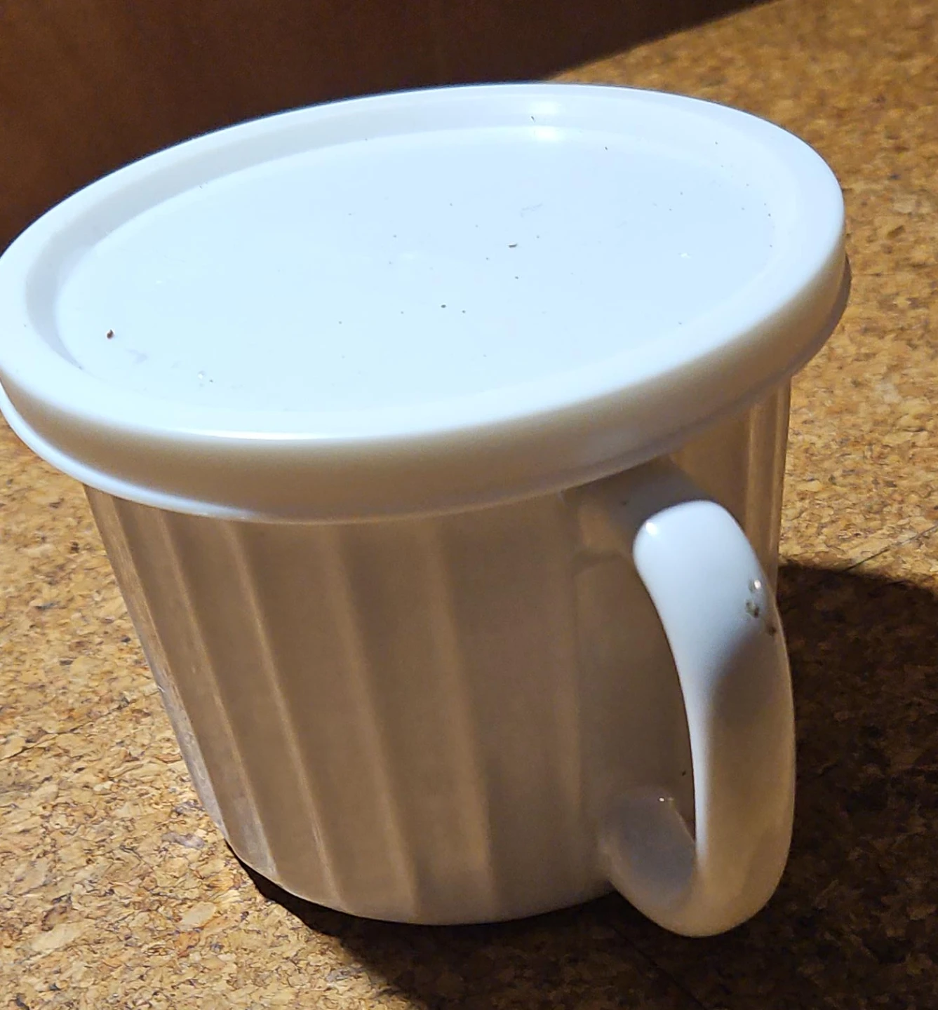 White Ramekin with Lid