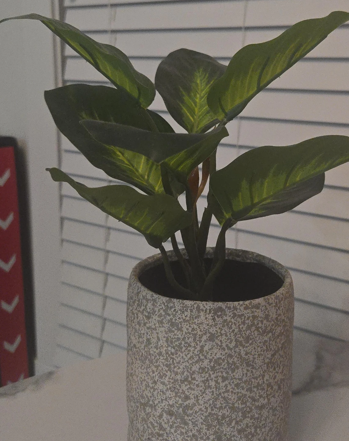 Artificial Plant in Speckled Pot