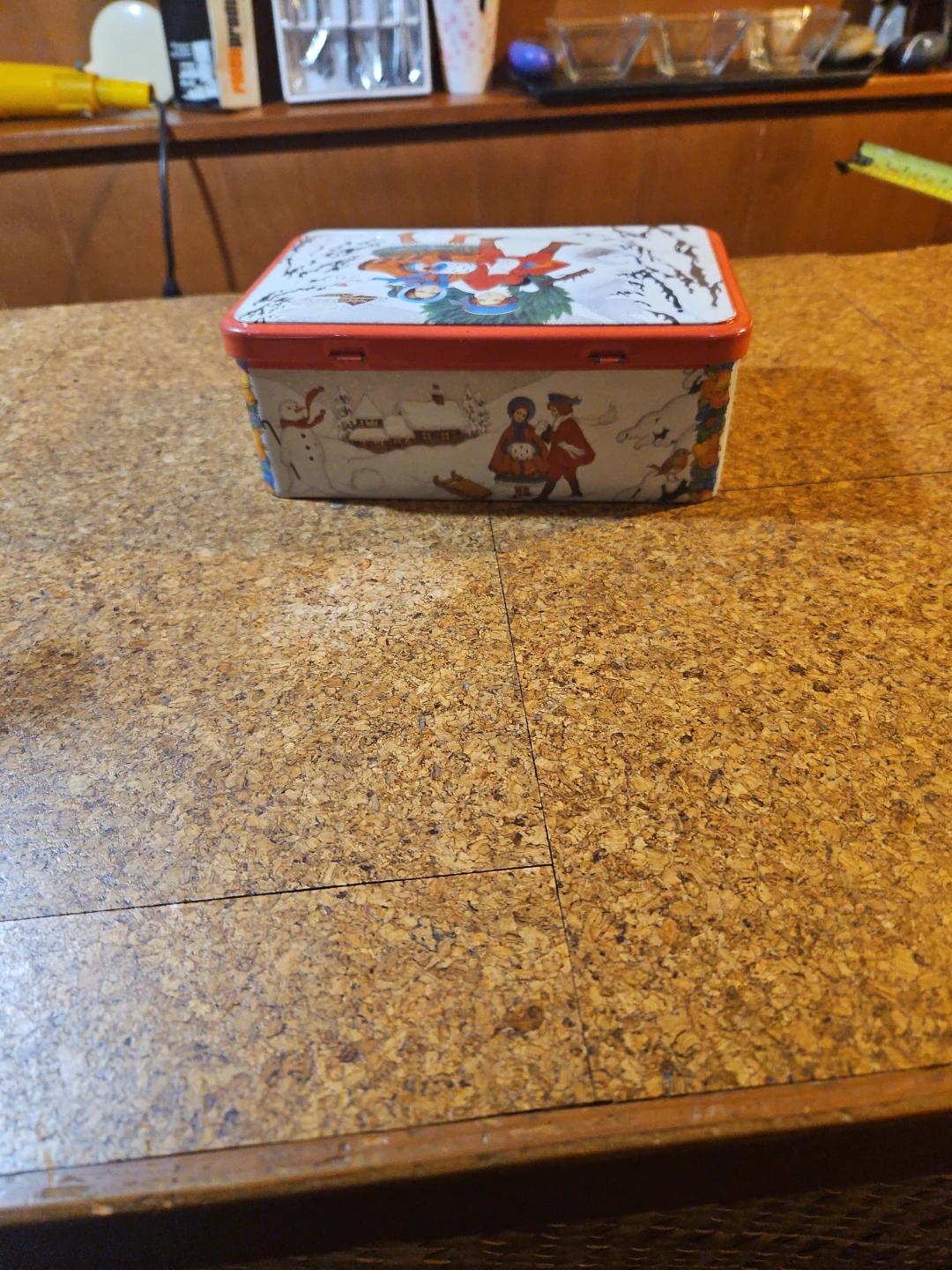 Vintage Christmas Tin Box