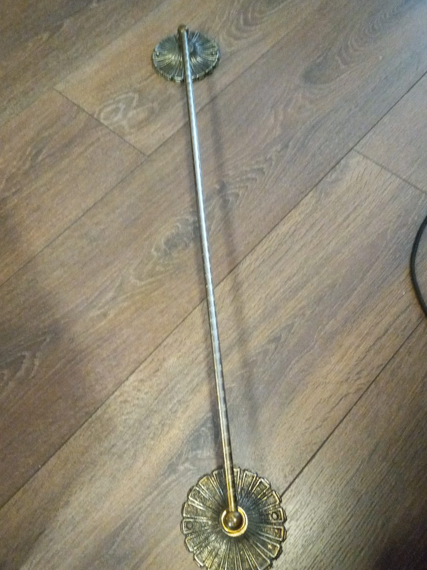 Decorative Rod with Brass Accents