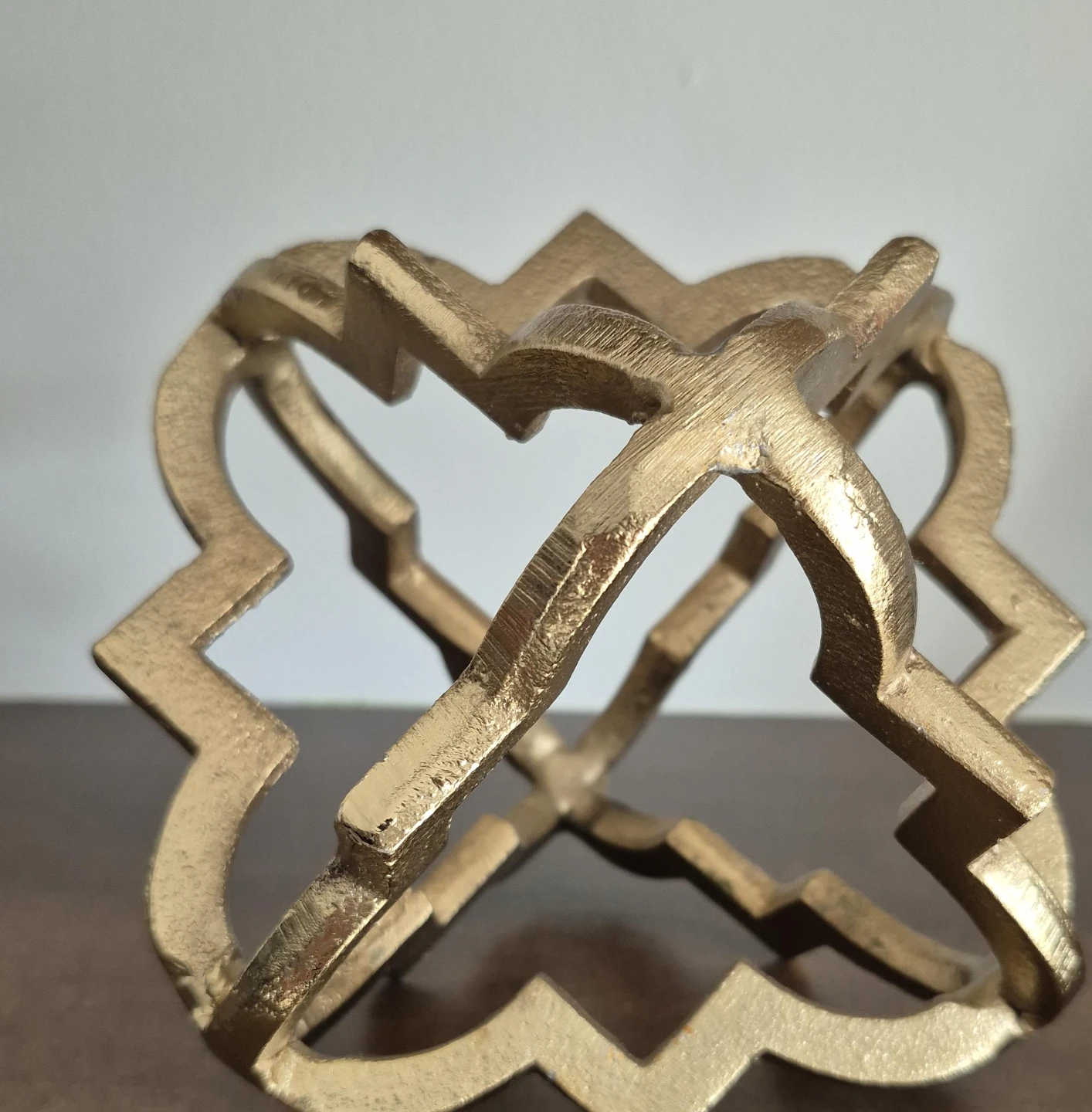 Gold Geometric Decorative Object