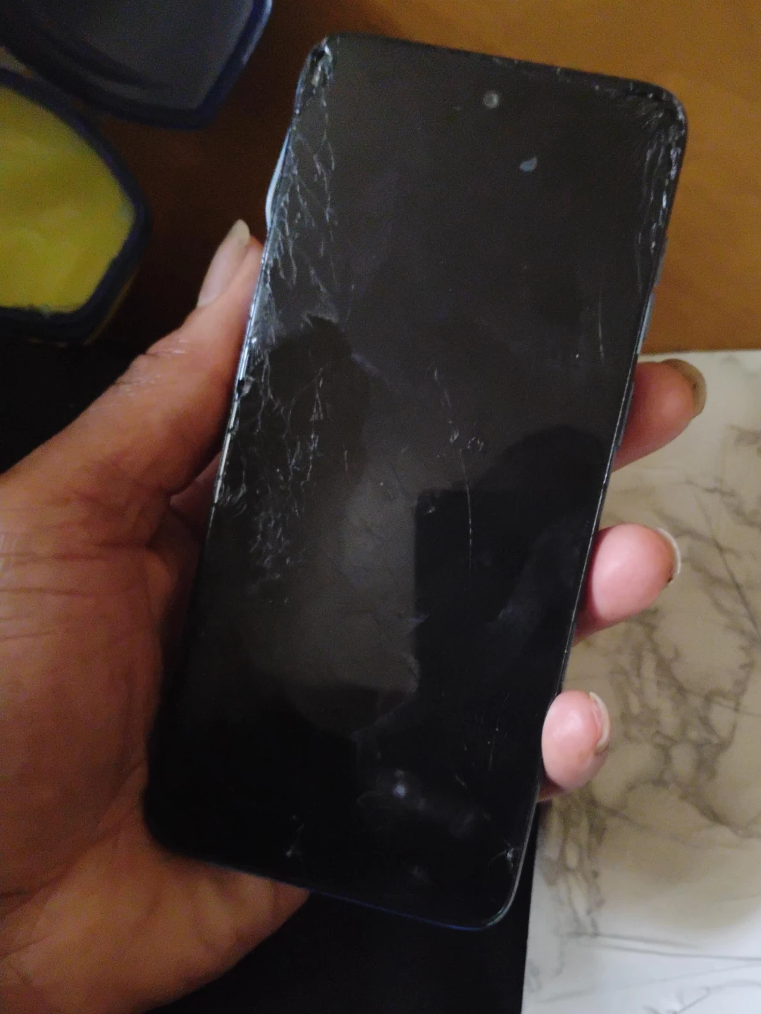 Broken Screen Smartphone locked