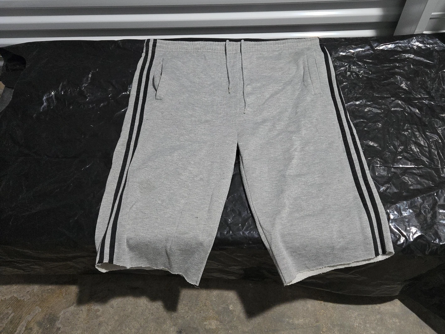 S-G Active Wear Grey Sweat Shorts Size M-L