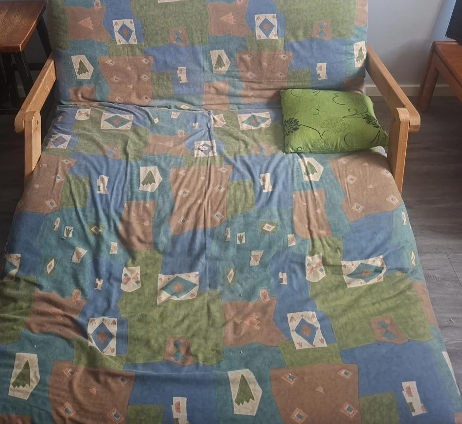 Futon Sofa Bed with Wood Frame