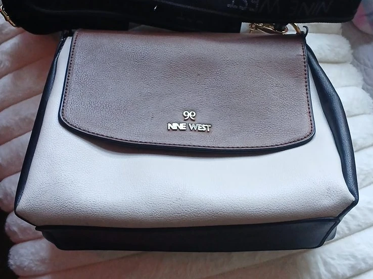 Nine West Crossbody Bag - White, Brown, Black