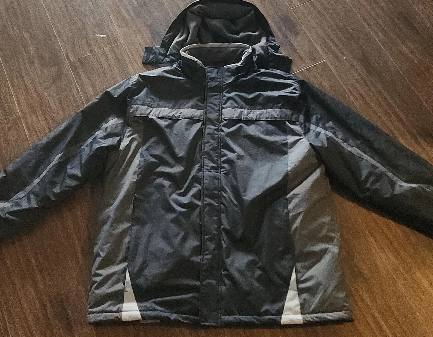 Men's Black and Grey Winter Jacket