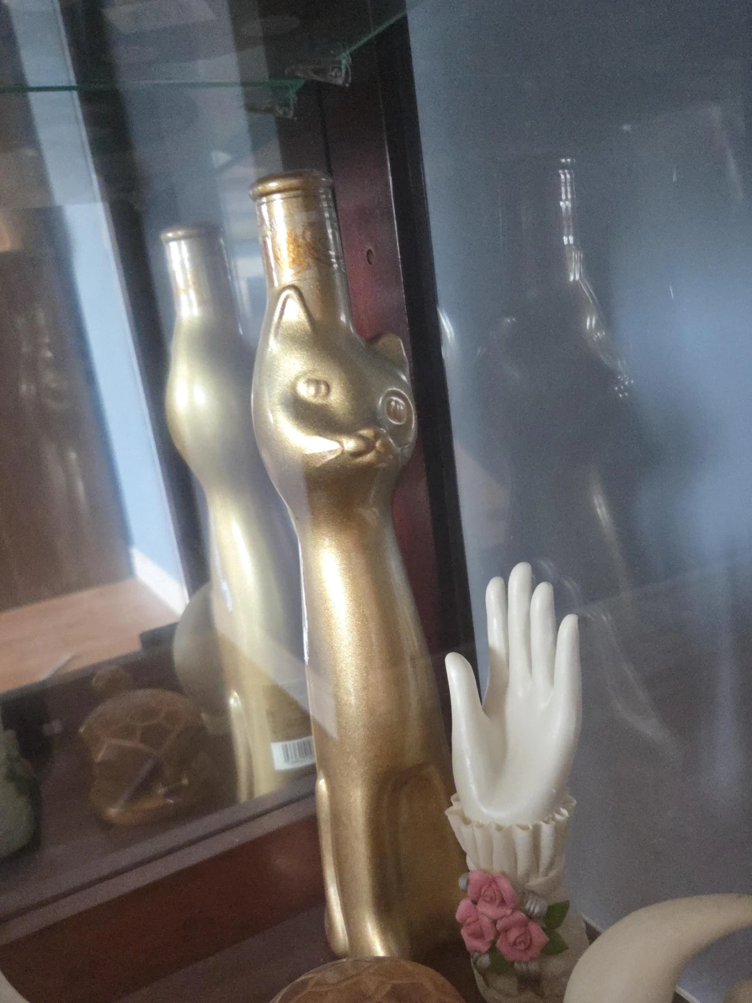 Gold Cat Shaped Bottle