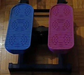 Blue and Pink Stepper Exercise Machine