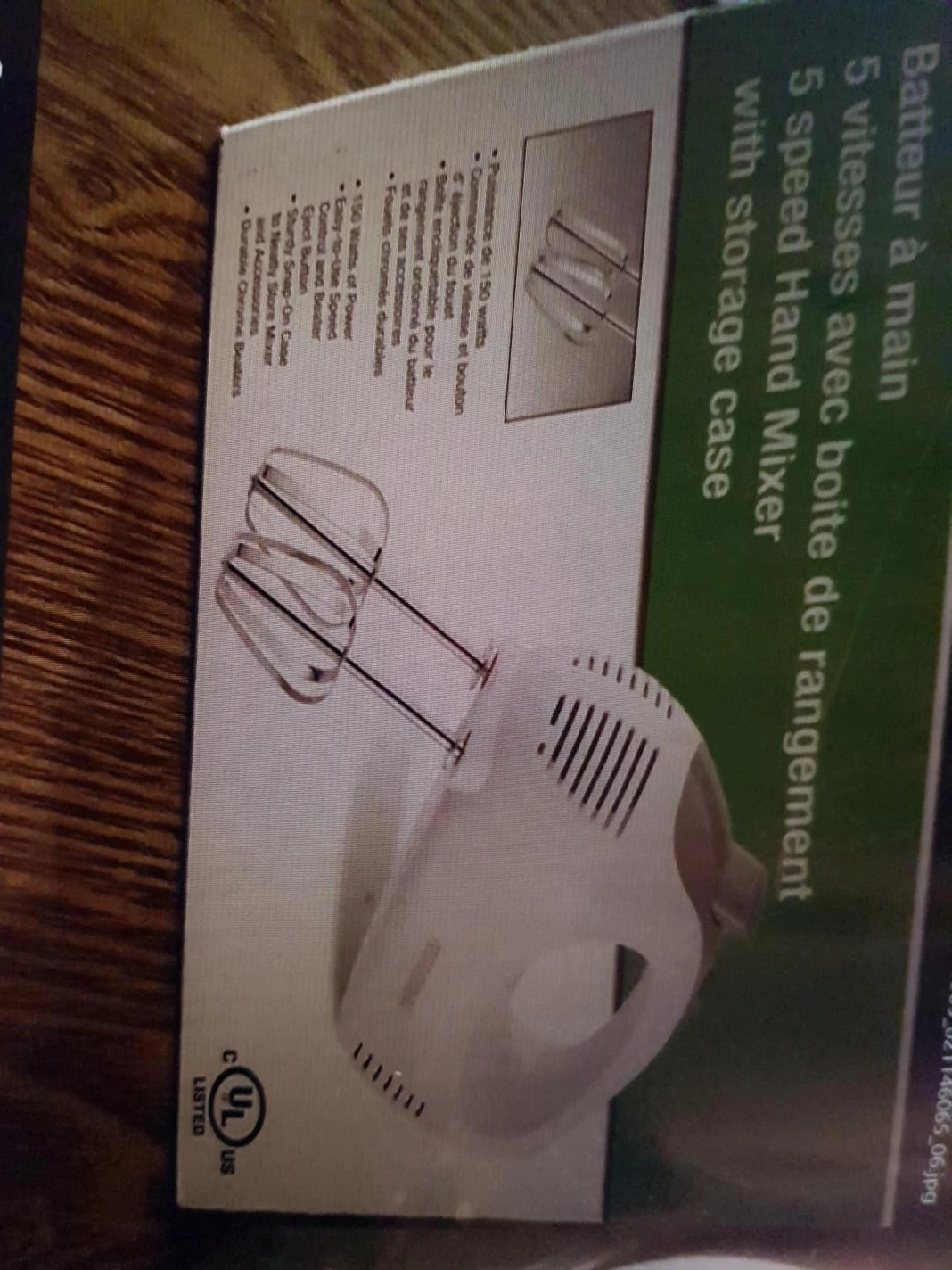 5 Speed Hand Mixer with Storage Case