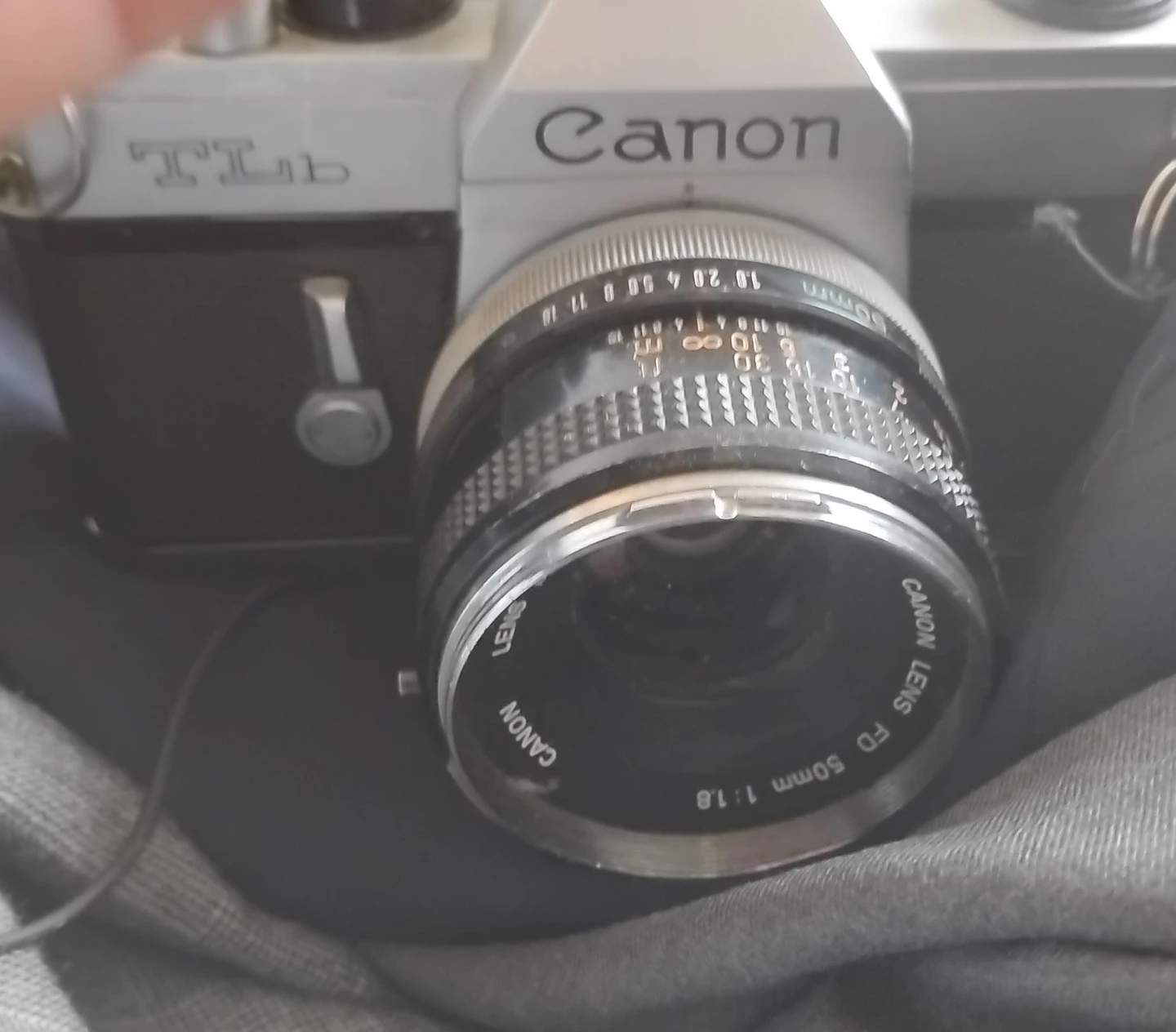 Canon TLb 35mm Film Camera with 50mm f/1.8 FD Lens