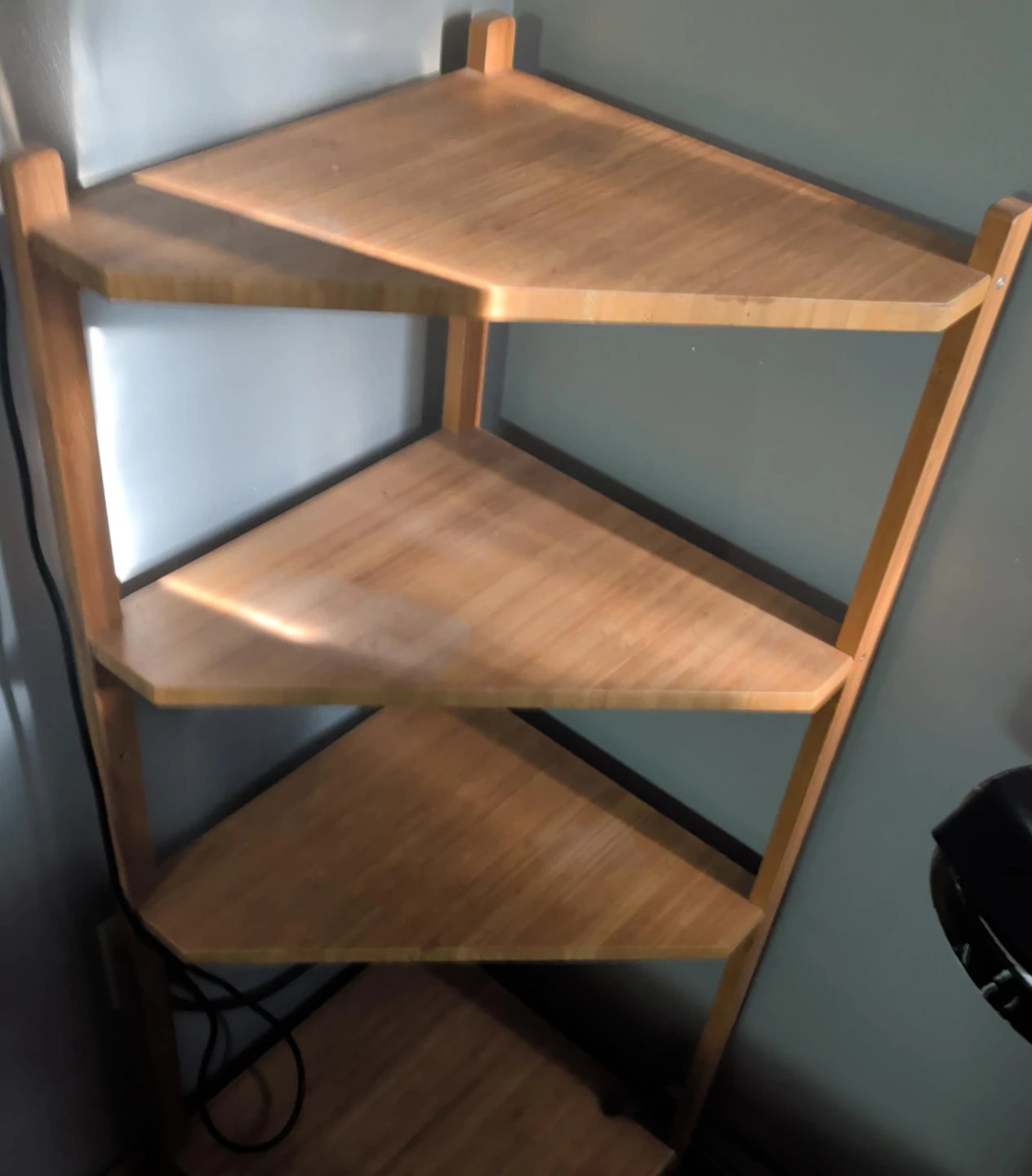 Wooden Corner Shelf