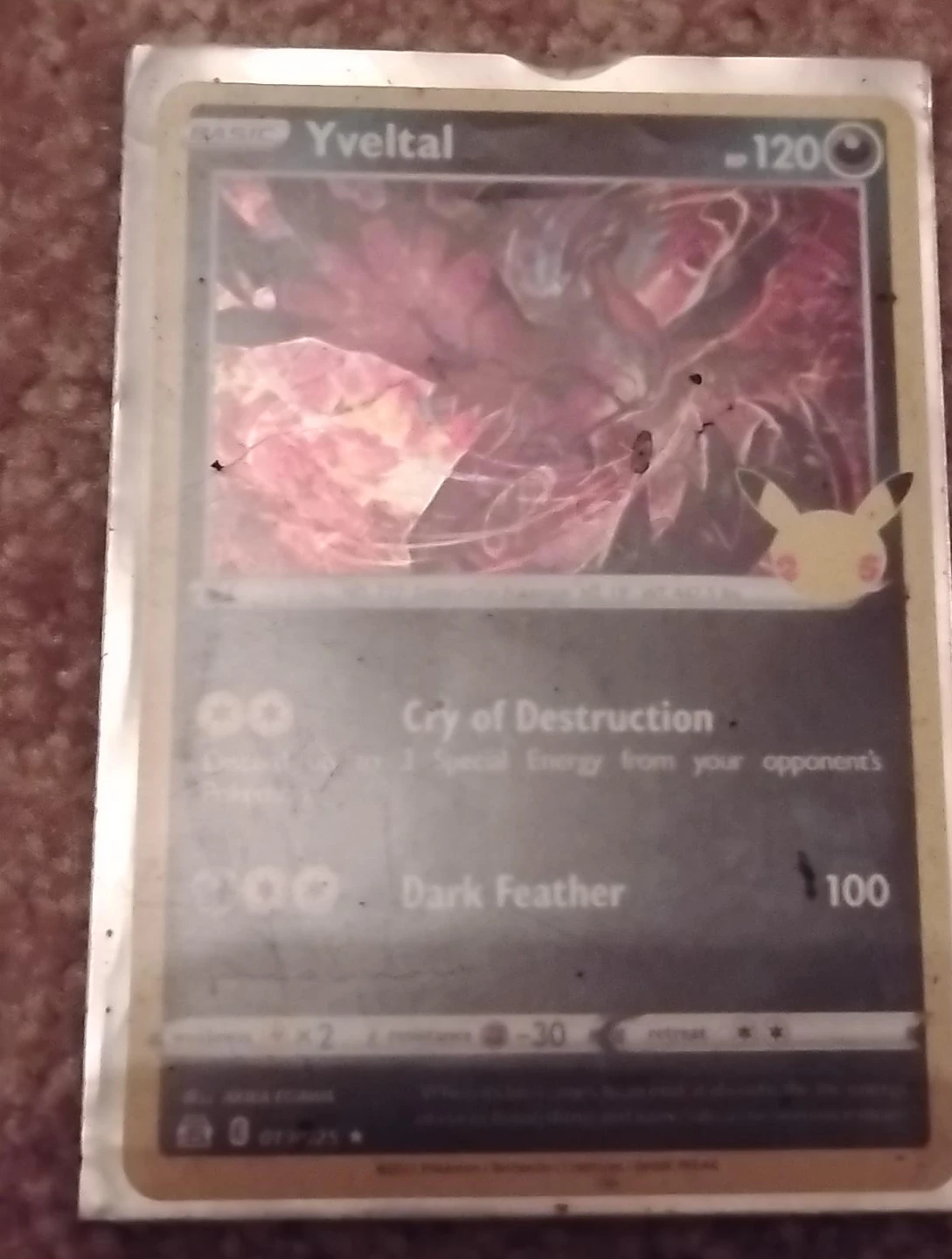 Yveltal Pokemon Card