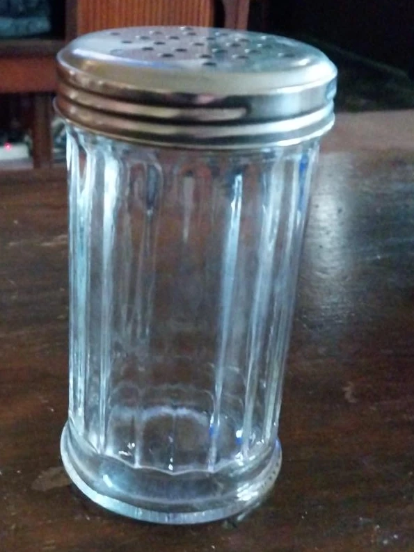 Glass Sugar Dispenser Shaker with Metal Lid