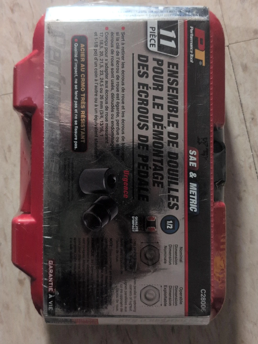 PT Master Lug Nut Remover Socket Set 11 Piece SAE & Metric
