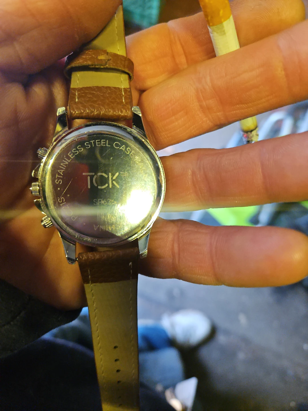 TCK Stainless Steel Case Watch