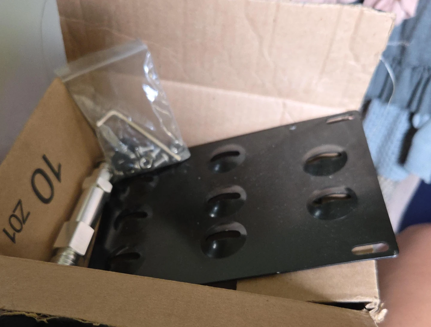 Front License Plate Mounting Bracket with Hardware