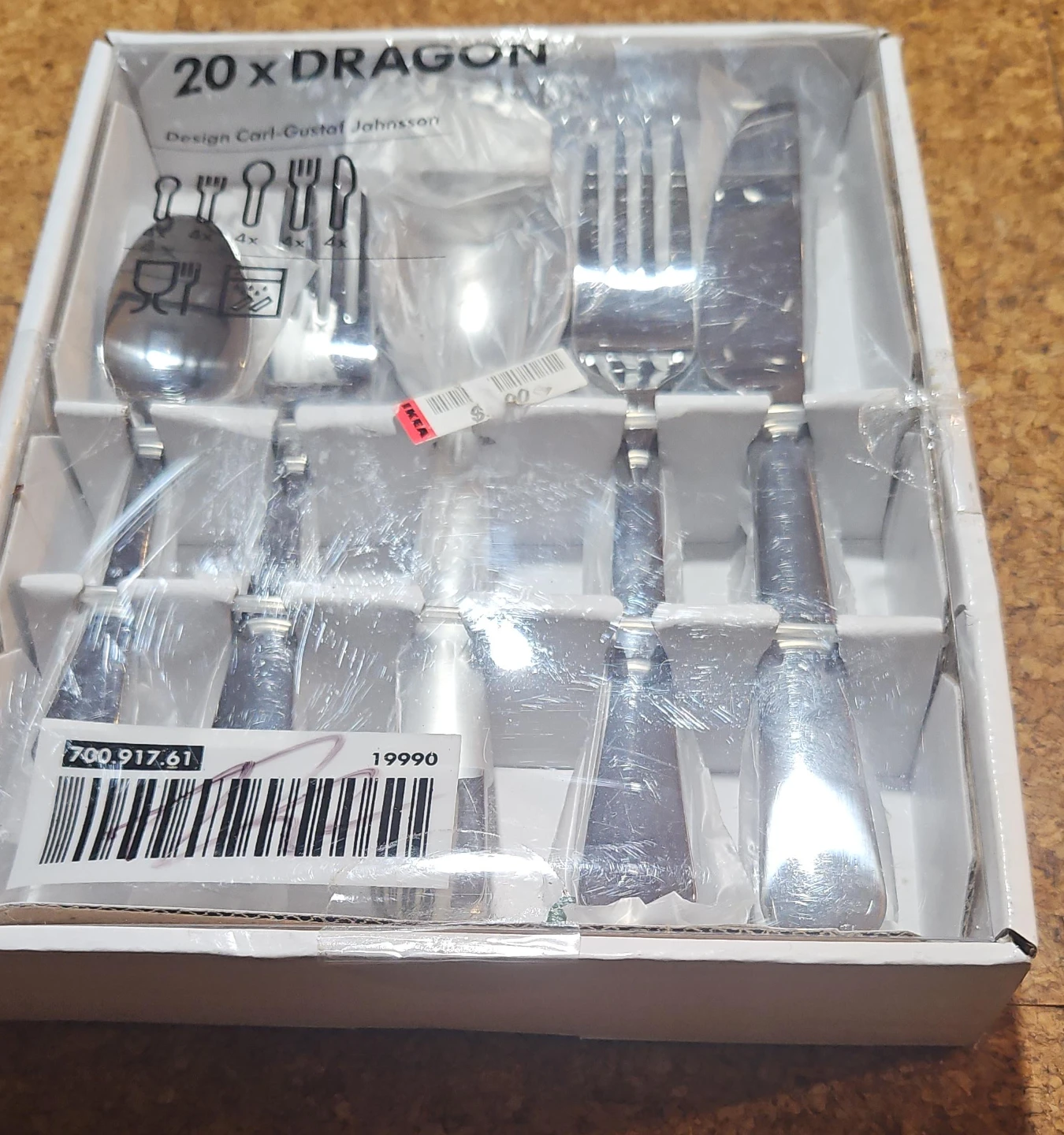 IKEA DRAGON 20-Piece Cutlery Set